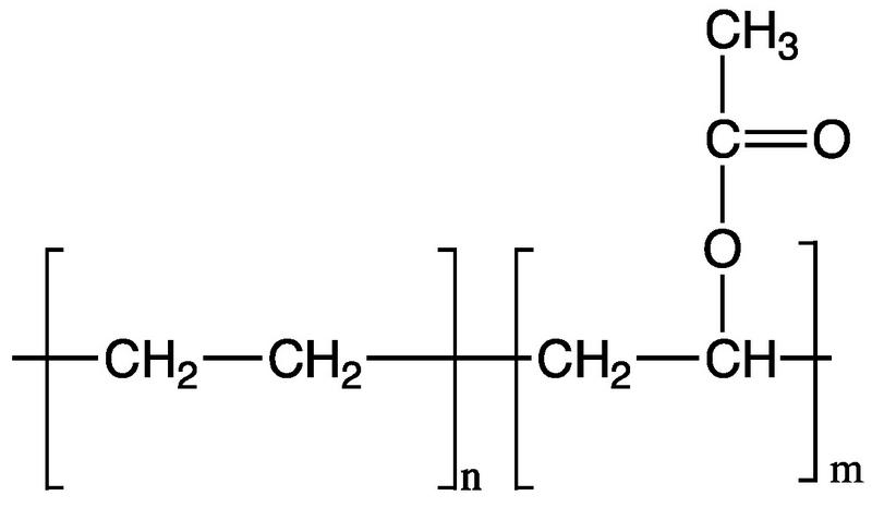Изображение формулы регулярного сополимера этилена с винилацетатом